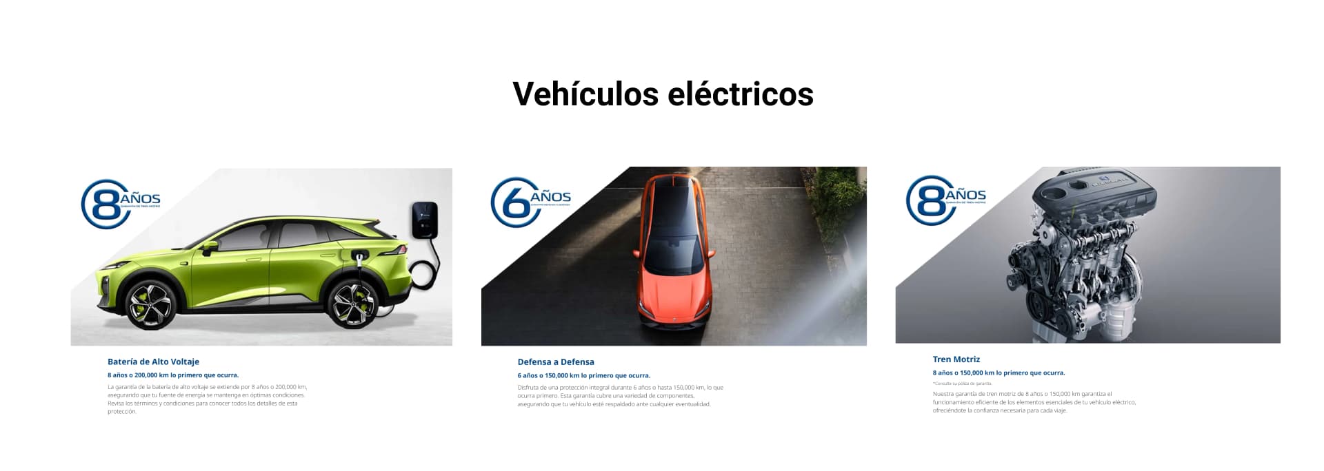 Condiciones y beneficios de la garantía Changan